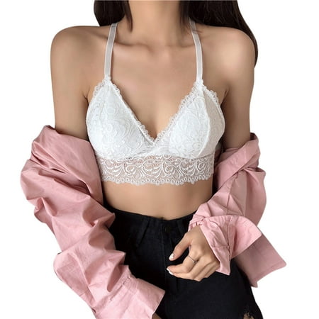 

Strapless Bras for Women Breathable Solid Seamless Top Top Vest Push Support Bra for Women Full Coverage and Lift White One Size