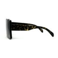 thumbnail image 4 of SA106 Classy 90s Designer Butterfly Metal Stud Plastic Chic Sunglasses Black Tort Dark Brown, 4 of 4