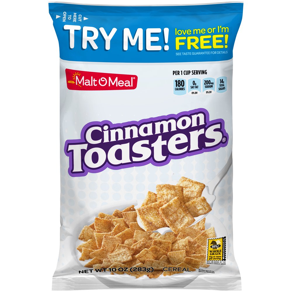 MaltOMeal Cinnamon Toasters® Breakfast Cereal, Bulk Bagged Cereal, 10