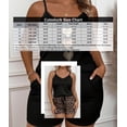 thumbnail image 3 of Cuteduck Women's Sets Summer Sleeveless V-Neck Plus Size 2-Piece Leopard-Print Casual Home Outfit 1X-4X, 3 of 9