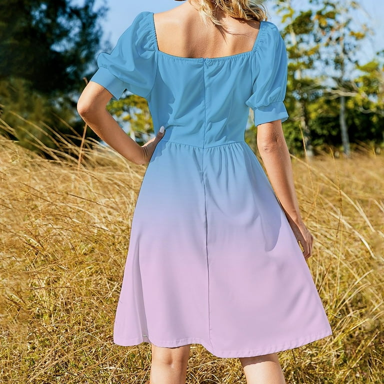 Pastel blue summer dress hotsell