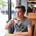 thumbnail image 4 of Mens Coffee Makes Me Feel Less Murdery T Shirt Funny Sarcastic Tee Graphic Tees, 4 of 9