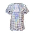 thumbnail image 2 of HIPYLO Girls Black Tshirt Spin Tops for Kids T-shirts Basketball Shirts Youth Compression Shirt Clothes for Girls 10-12 Girls Clothes Size 10 12, 2 of 4