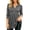 Gray, variant on Women's Casual Long Sleeve Peplum Tops V Neck Button Front Shirts Soft Loose Fit Tunic Blouse with Flattering Waist Design Lightweight Everyday Wear Top for Work Travel and Weekend Outfits