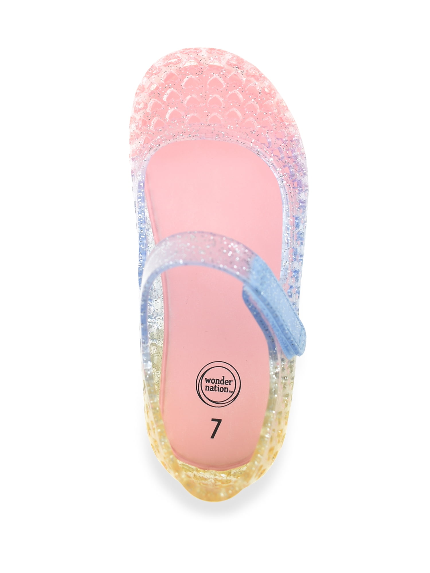 Wonder Nation Baby and Toddler Girls Mary Jane Jelly Shoes