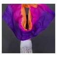 thumbnail image 6 of Women Real Silk Belly Dancing Silk Veils Hand Thrown Silk Scarf Shawl Gradient Dancing Accessories Belly Dance Veil, 6 of 7
