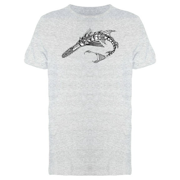 Saw Fish Skeleton T-Shirt Men -Image by Shutterstock, Male Large
