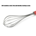 thumbnail image 3 of Banzch Whisk,Stainless Steel Manual 12 Inch Beater Stirrer Rubber Plastic Non-slip Handle, 3 of 5