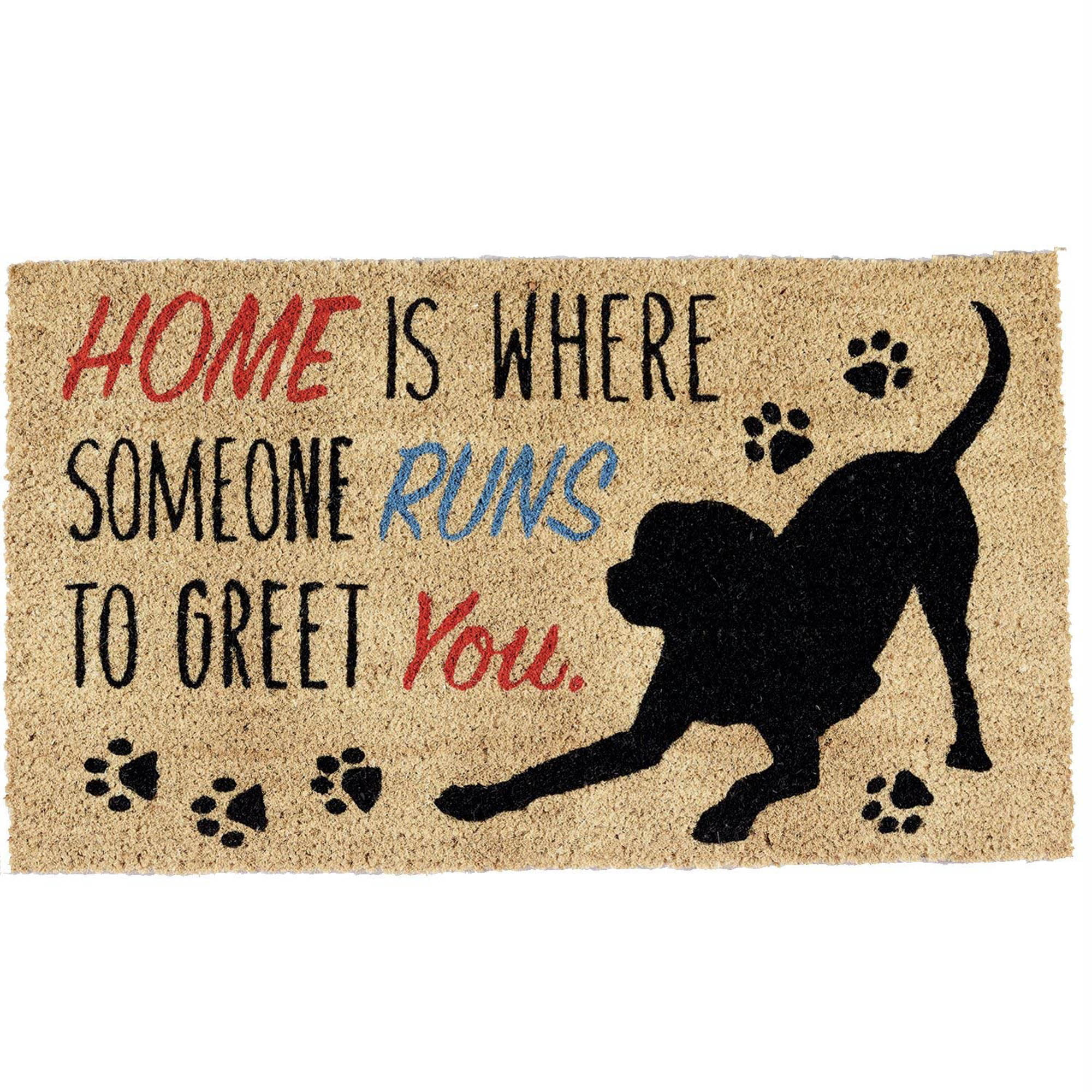 Details about   Coir Doormat Entry Door Mat No Need To Knock We Know You're Here The Dogs Funny 