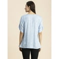 thumbnail image 5 of Moomaya Womens Printed Summer Tunic Top, Round Neck, Elbow, Loose-Fit Casual Top, 5 of 9
