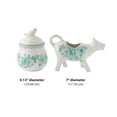 thumbnail image 5 of The Pioneer Woman Agatha Stoneware Sugar Bowl & Creamer Set, Green, 5 of 8