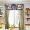 thumbnail image 3 of Yayeee Kitchen Valance Rod Pocket 54" x 18" Living Room Window Curtain, Christmas Santa, 3 of 6