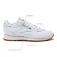 thumbnail image 2 of Zapatillas Reebok Classic Leather para mujer, color negro/blanco, talla 5-12, 2 of 6