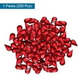 thumbnail image 3 of Uxcell 200Pcs Flat Back Acrylic Teardrop Gems 0.24" x 0.39" Artificial Rhinestones for DIY Crafts Bead Red, 3 of 4
