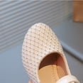 thumbnail image 5 of Staki Princess Shoes Toddler Toddler Little Girls Mary Jane Ballerina Flats Shoes Slip-on School Party Dress Shoes Beige,2 Big Kid, 5 of 9