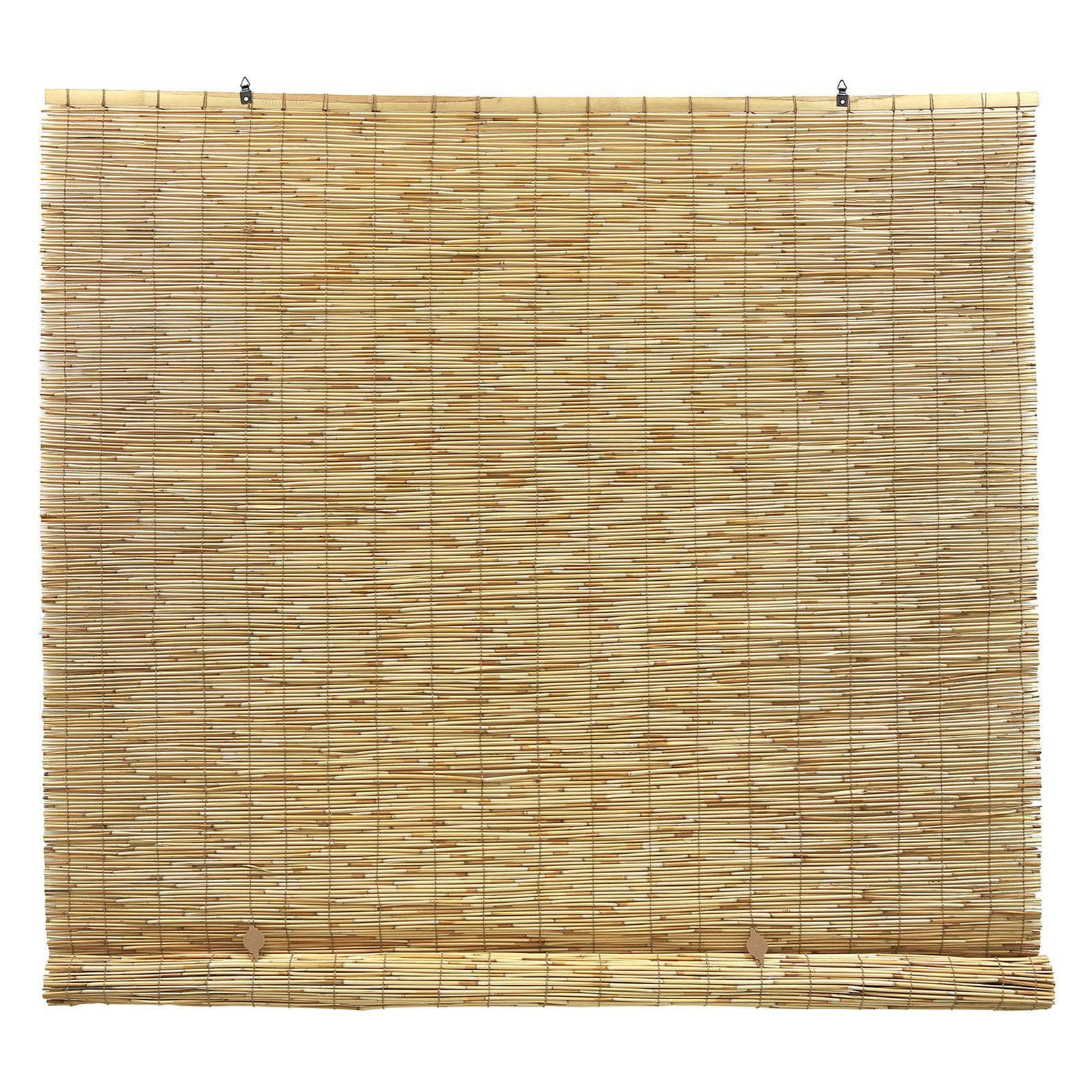 Radiance Cordless Blinds, Waterproof Bamboo Blinds for Porch and Patio, Natural Brown, 60" W x 72" L