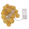thumbnail image 2 of Cadena De Luces De Bola De Metal, Ahorro De Energía De 3 Metros De Cadena De Luz LED De Oro Cálido Para Fiesta, 2 of 8