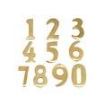 thumbnail image 2 of 2-Inch Brass Mailbox Number 0 – Self Adhesive Floating #0 –Numbering for Address Plaque, Home, Door, & Business, 2 of 2