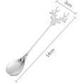 thumbnail image 5 of Cuchara de sopa de acero inoxidable, cuchara de postre, cuchara de sopa navideña, cucharadita de café creativa, cucharadita pequeña (plateada), 6 uds. Sailing Electrónica, 5 of 5
