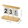 thumbnail image 2 of HONMEET Nordic Style Rectangular Desk Calendar with Date and Month Display, Minimalist Design for Home and Office Use, 2 of 8