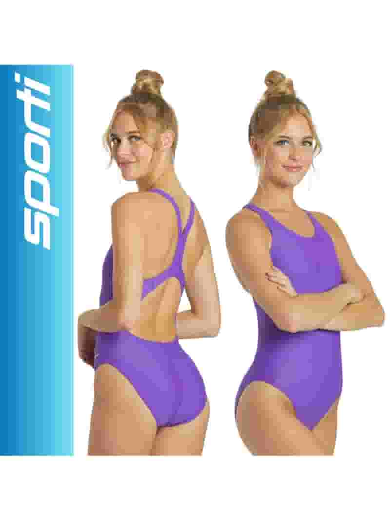Sporti Solid Wide Strap One-Piece Swimsuit, Lycra Xtra Life Sporti Solid Wide Strap One-Piece Swimsuit, Lycra Xtra Life