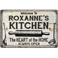 thumbnail image 1 of ROXANNE'S Kitchen Farmhouse Sign 8 x 12 High Gloss Metal 208120033392, 1 of 1