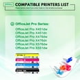 thumbnail image 2 of 970XL 971XL Ink Cartridges Compatible for HP970 971 Ink Cartridge for OfficeJet Pro X451dw X451dn X476dw X476dn X576dw X551dw Printer (1BK/1C/1M/1Y) 4-Pack, 2 of 7