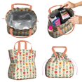 thumbnail image 2 of Pioneer Flower Drawstring Lunch Bag Women - Drawstring Lunch Bag Insulated for Work Office - Stain-Resistant Large Lunchbags for Women with Multi-Pockets, 2 of 6