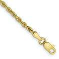 thumbnail image 1 of 10k Yellow Gold 2.25mm Quadruple Rope Chain Bracelet Anklet, 1 of 6
