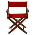 thumbnail image 1 of Extra-Wide Premium 18" Directors Chair Mission Oak Frame W/Red Color Cover, 1 of 1