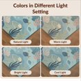 thumbnail image 7 of Design&I 6'x9' Washable Area Rug Snag-Free Blue Oceanic Seascape with Marine Life Motif Underwater Scene Turtles, Fish, for Dining Room, Under Table, Office, 7 of 7