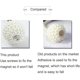 thumbnail image 5 of Paquete de 4 alzapaños magnéticos para cortinas con bolas de cuentas para decoración del hogar y la oficina (dorado) brillar Electrónica, 5 of 5