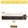 thumbnail image 4 of Kopeks Orthopedic Memory Foam Dog Bed, Brown, X-Large, 50"L x 34"W x 7"H, 4 of 6