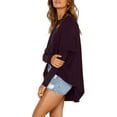 thumbnail image 3 of Oversized T Shirts for Women Batwing Long Sleeve Crew Neck Pullover Tunic Tops Fall Fashion Dressy Casual Pullover Blouses, 3 of 6