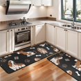 thumbnail image 3 of Kitchen Rugs Sets Of 2,Basset Hounds with Bones and Presents Anti Fatigue Kitchen Mat Rugs Non Slip Washable,Decorative Kitchen Floor Mats for Kitchen,Sink,Laundry,17"x47"+17"x47", 3 of 5