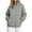 Gray, variant on Hurxie Womens Oversized Hoodies Fleece Sweatshirts Long Sleeve Sweaters Pullover Fall Clothes with Pocket White,M