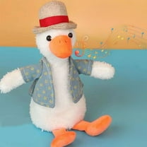 Talking Duck Toy,Singing Duck Doll,Recording Repeating Toy,Dancing Nodding Duck,Voice Interaction Toy,Learning Speaking Toy,Parent-child Game,Educational Duck Toy,Plush Doll Toy,Talking Duck Toy