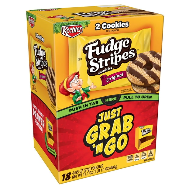 Keebler Fudge Stripe Original Cookies 17.1 oz 18 ct
