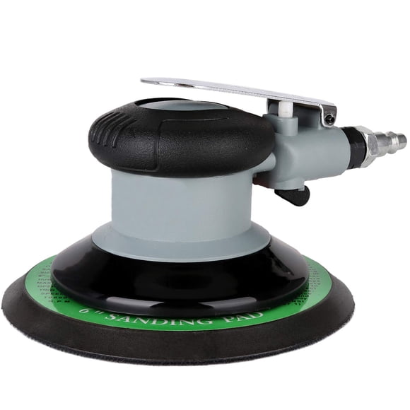 Valianto 6" Professional Air Random Orbital Palm Sander, 3.0mm Eccentricity Dual Action Pneumatic Sander Pro Grinding Sanding Tools