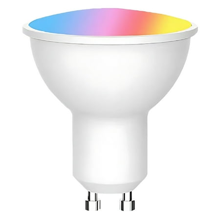 

Nallwabiu Light Bulb GU10 LED RGBWW 500LM High Brightness Dimming And Discolouring LED Light Bulb WLAN And Bluetooth Smart Light Bulb Full Function Music Synchronization.