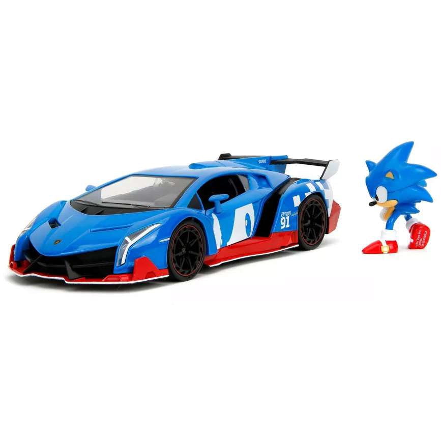 Sonic The Hedgehog Lamborghini Veneno 1:24 Scale Exclusive Diecast Vehicle