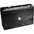 thumbnail image 4 of Leather Banknote World Currency Collection Holder Box: PMG Graded Banknote Holder, Currency Organizer Paper Money Holders for Collectors, Classic Paper Money Collecting Storage (Black), 4 of 12