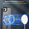 thumbnail image 4 of For iPhone 16e Case with 360° Rotatable Magnetic Ring [Compatible with Magnetic][Invisible Kickstand] Shockproof Translucent Matte Back Slim Phone Cover, 4 of 10