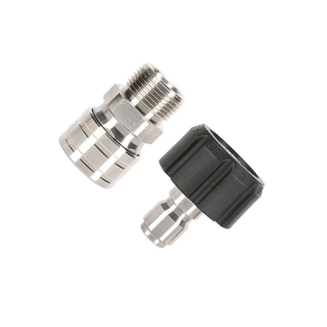 stanreset 2 Pieces Pressure Washer Adapter Fittings Brass 3/8 Quick Release Connector Inner Dia 14mm