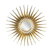 Zentique EYT150031 39.5 x 39.5 x 2 in. Cadence Mirror, Antique Gold