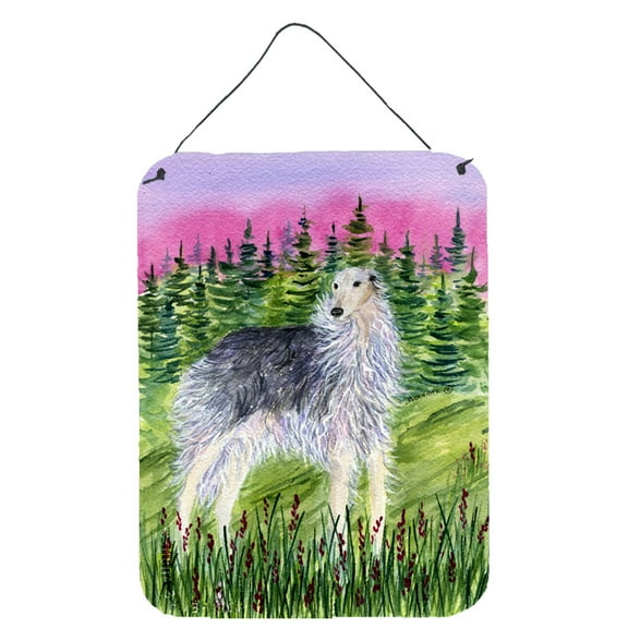 Caroline's Treasures SS8227DS1216 Borzoi Wall or Door Hanging Prints, 12x16, multicolor