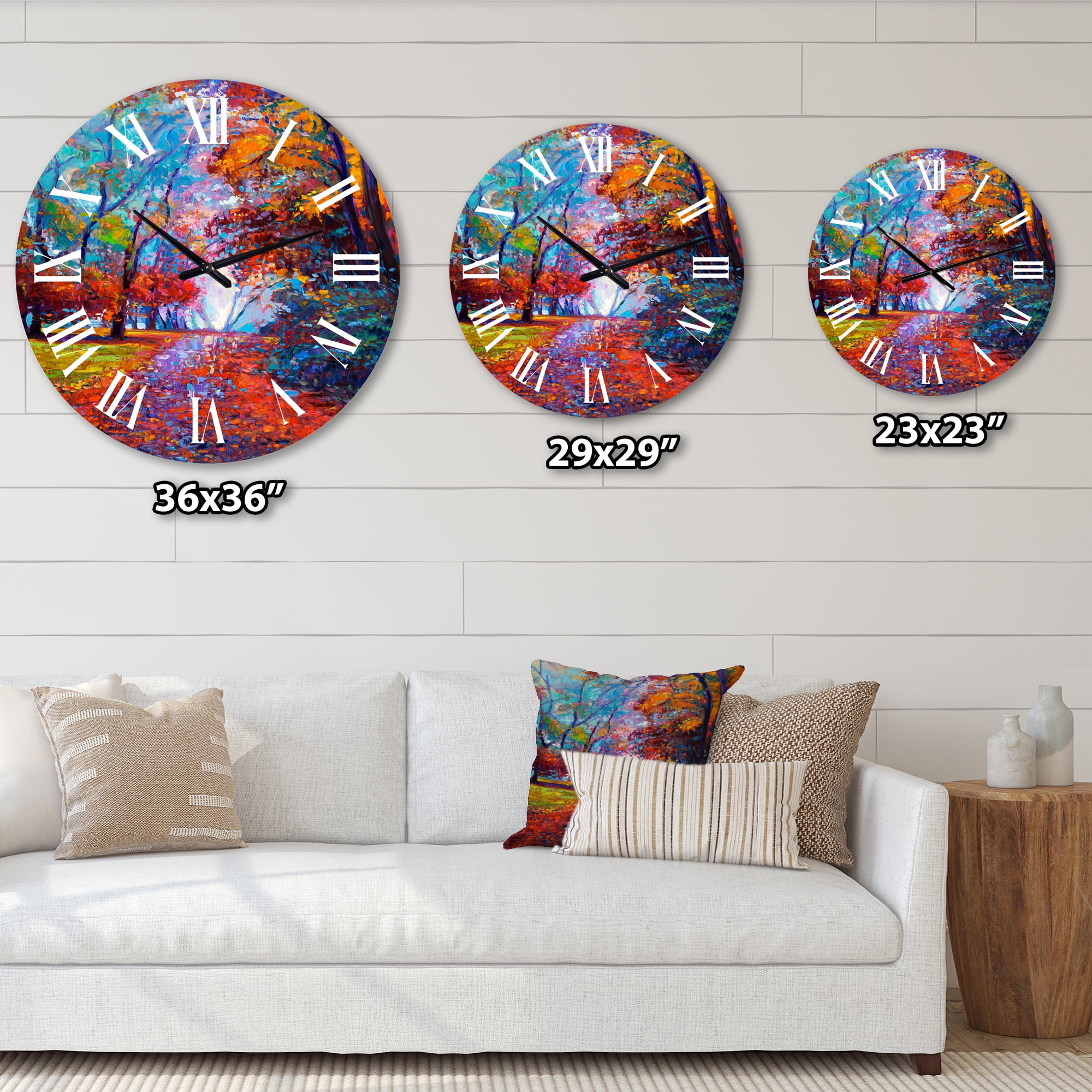 Designart 1 in Quartz Traditional Wall Clock