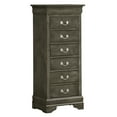 thumbnail image 4 of Glory Furniture Louis Phillipe 7-Drawers Bedroom Lingerie Chest in Gray, 4 of 8
