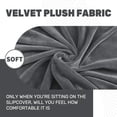 thumbnail image 6 of JIATER 4-Piece Velvet Sofa Cover Non-Slip Couch Cover Stretch Sofa Slipcover Washable Furniture Protector,Sofa Gray, 6 of 7