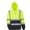 Fluorescent XL, variant on Men Reflective Sweatshirt High Visibility Pullover Top Long Sleeve Hoodie Coat
